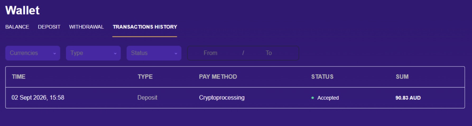 Let's Lucky Our Deposit Via USDT