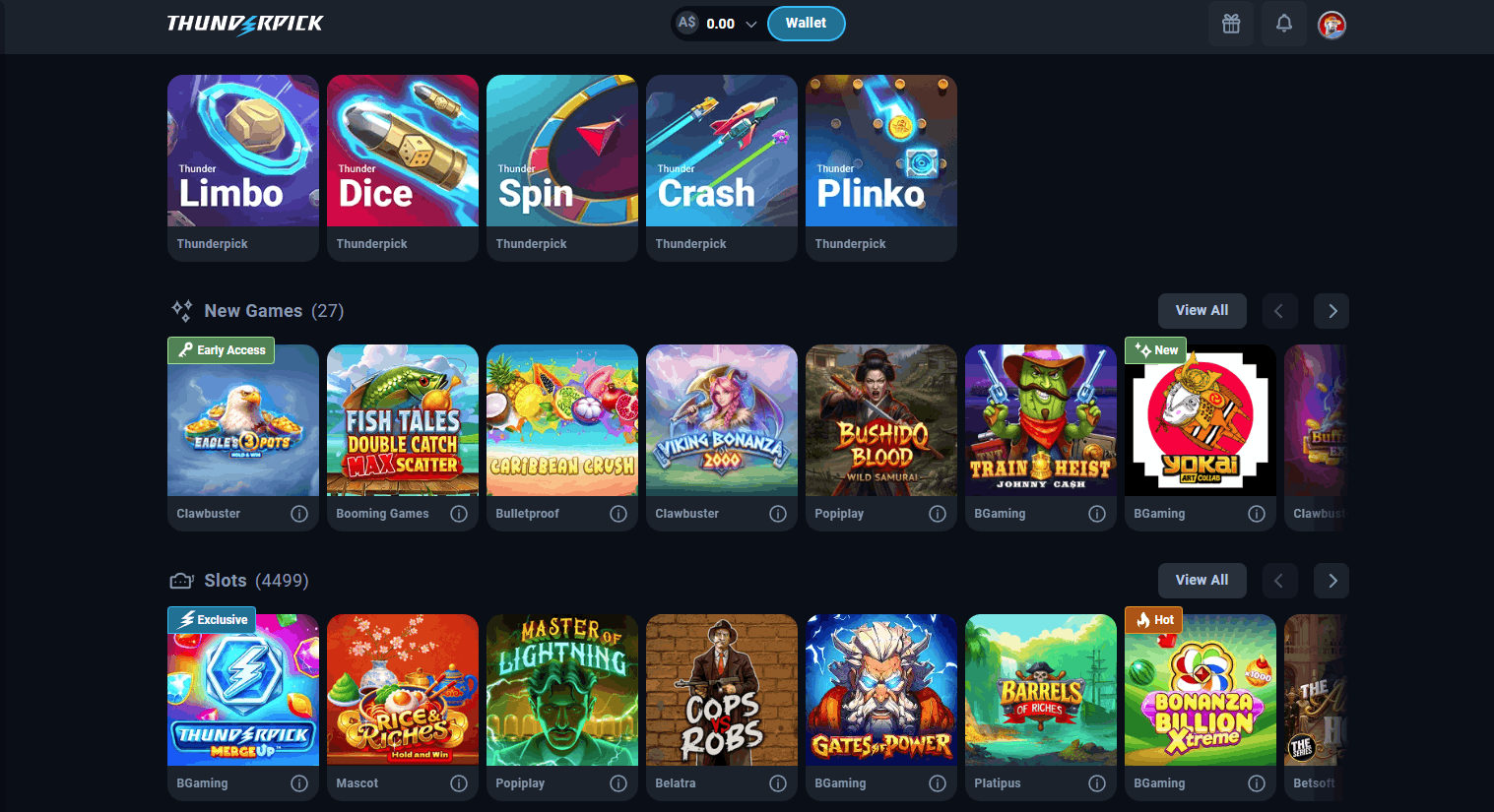 Thunderpick Casino new games and slots