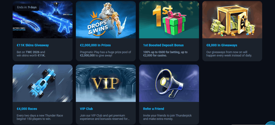 Thunderpick Bonuses
