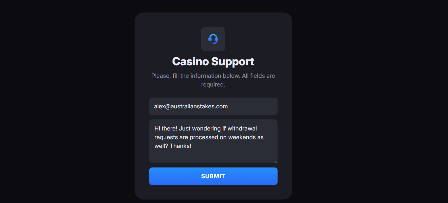 SkyCrown casino customer support