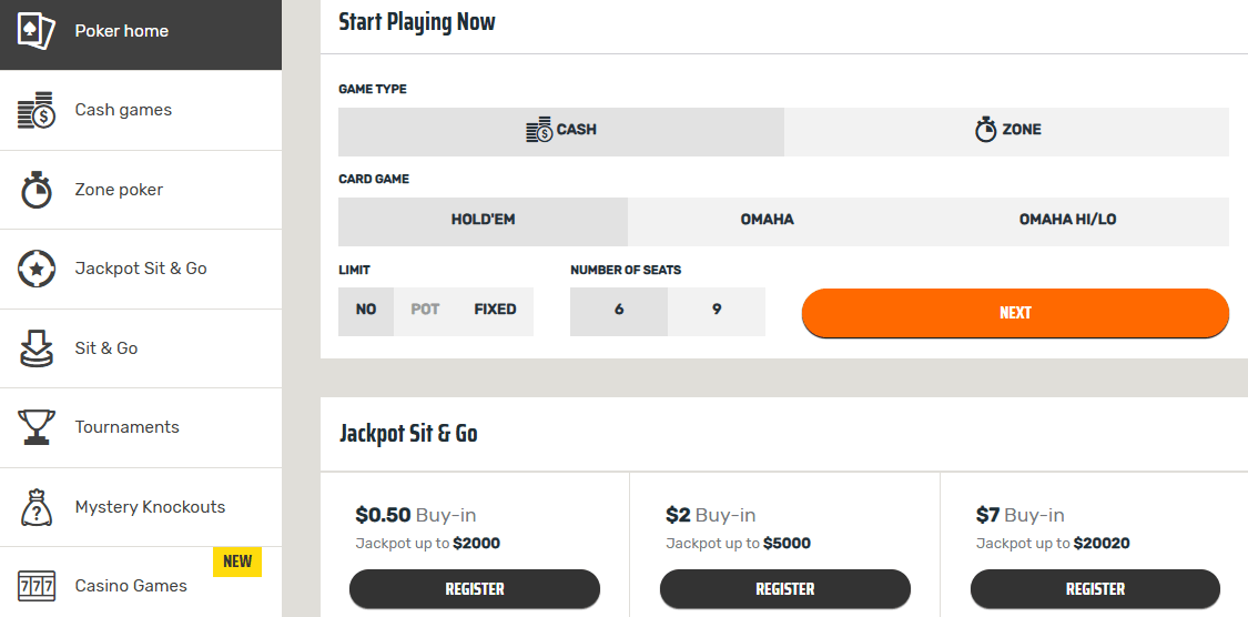 Poker at Ignition