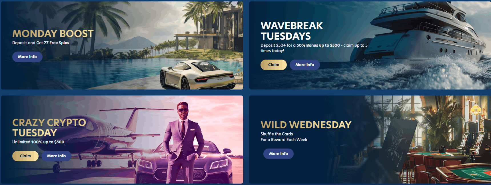 Lucky Dreams Casino reload bonuses