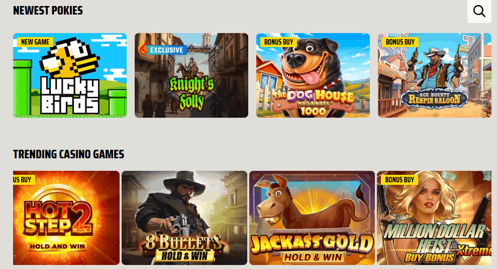 Ignition newest pokies and trending casino games