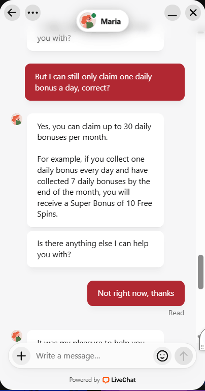 Wild Tokyo Casino customer support chat