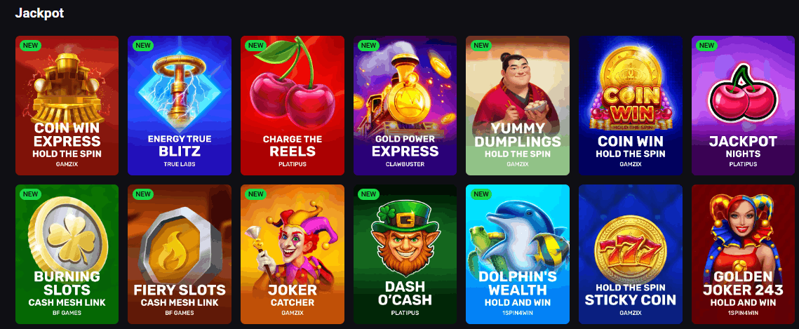 LuckyVibe jackpot games