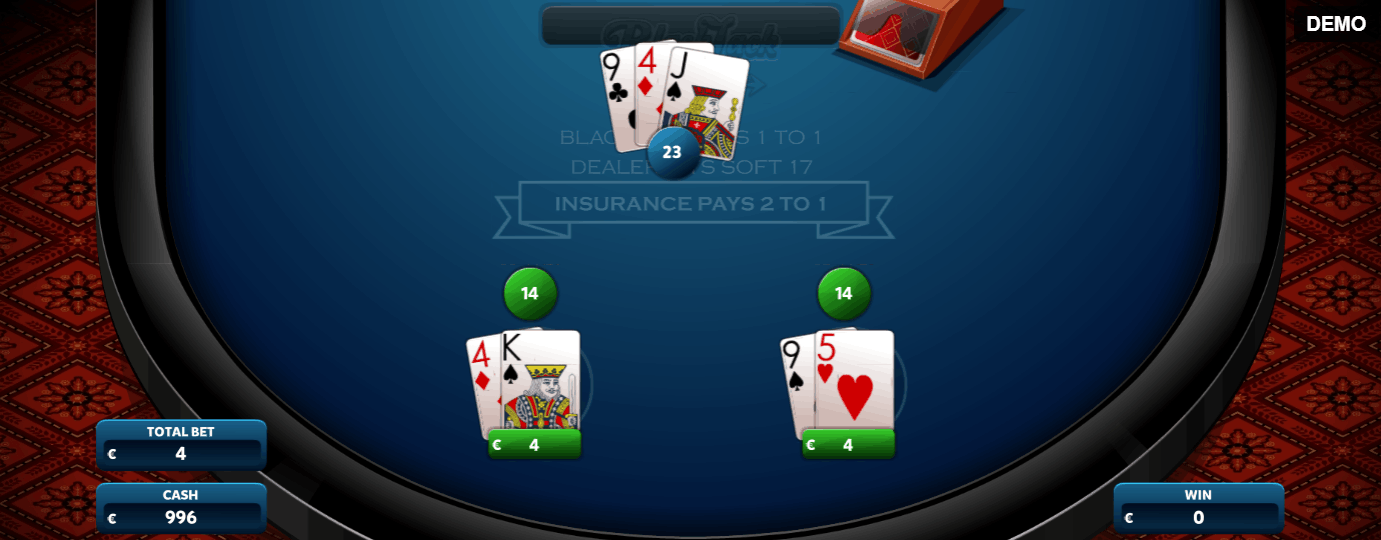 Blackjack Switch game by Red Rake Gaming