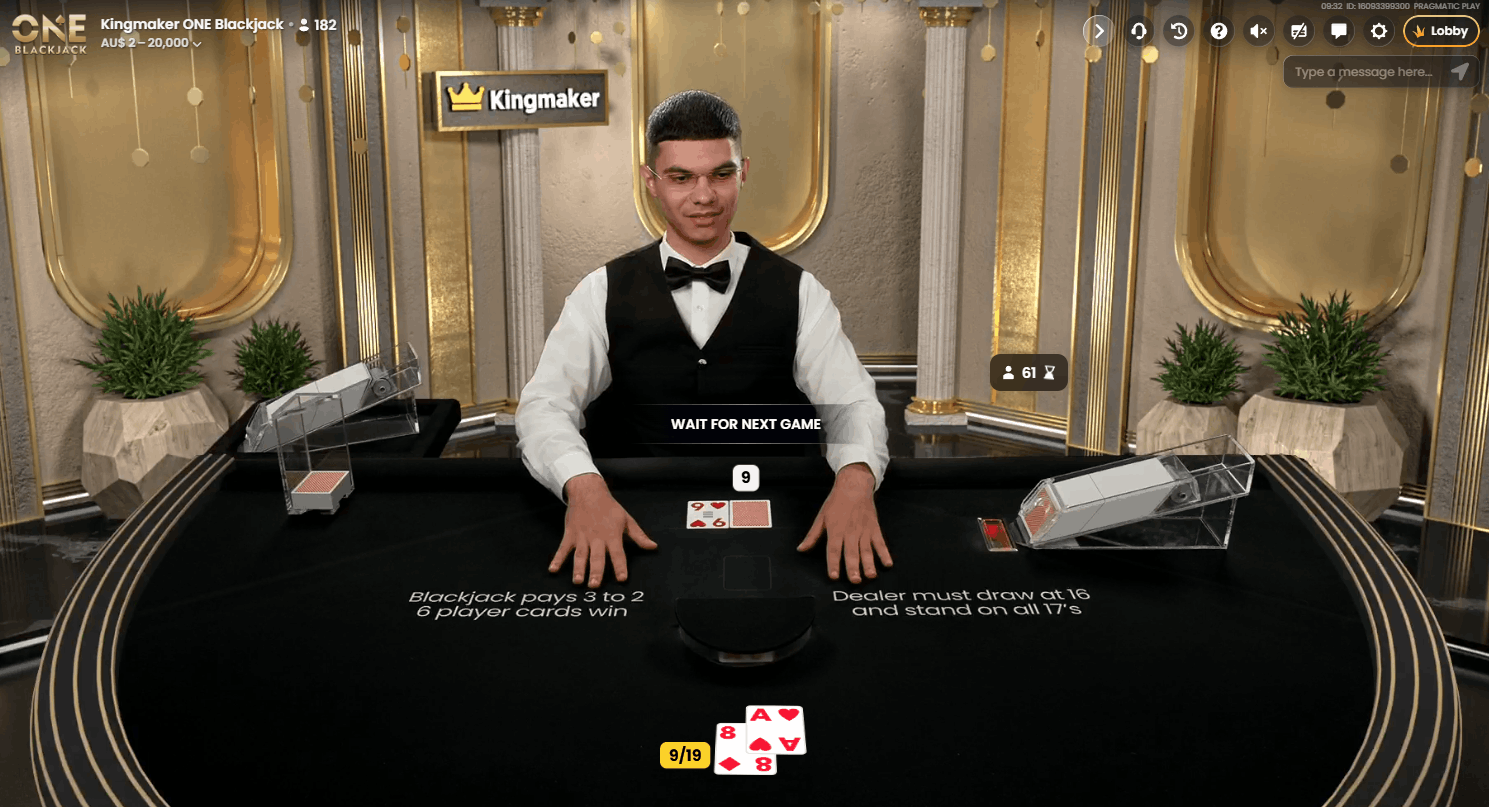 ONE Blackjack by Pragmatic Play Live