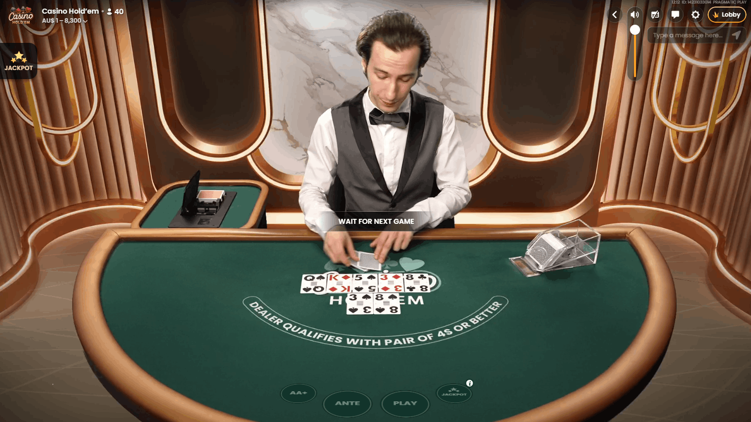 Casino Hold'em by Pragmatic Play Live