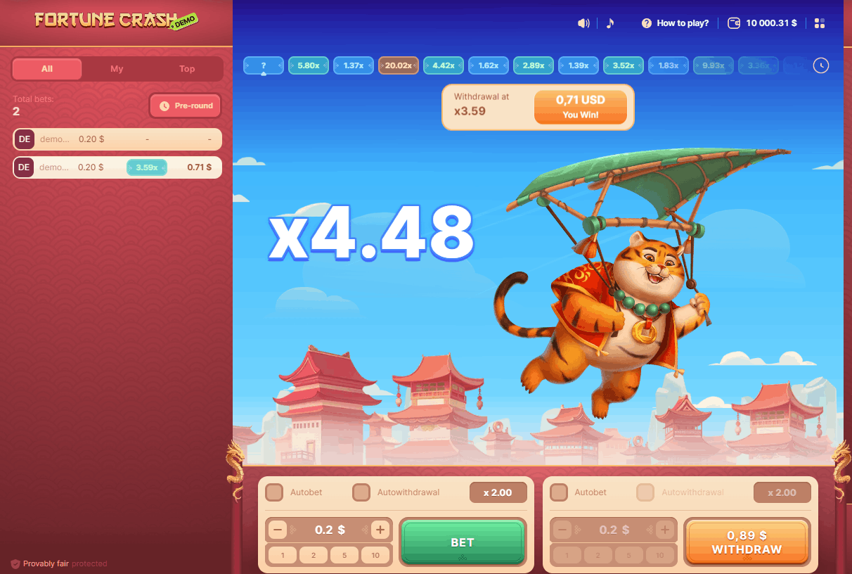 Fortune Crash game