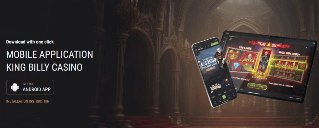 King Billy casino mobile app
