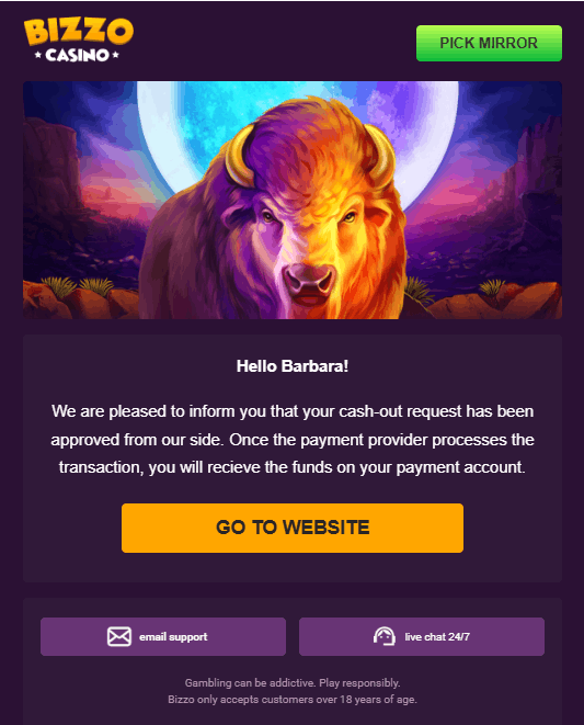 Bizzo Casino withdrawal test