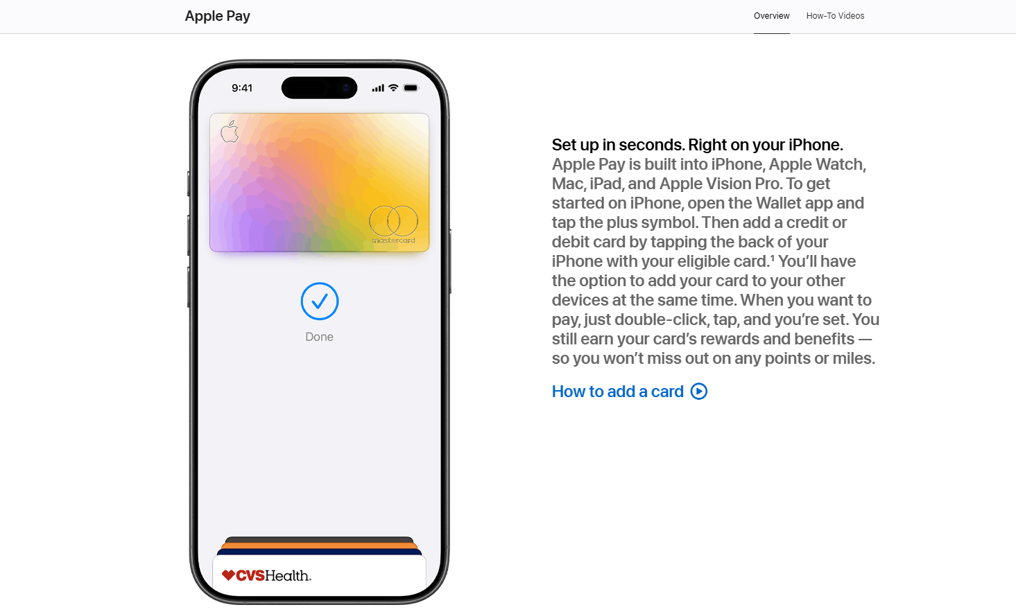 Apple Pay set up