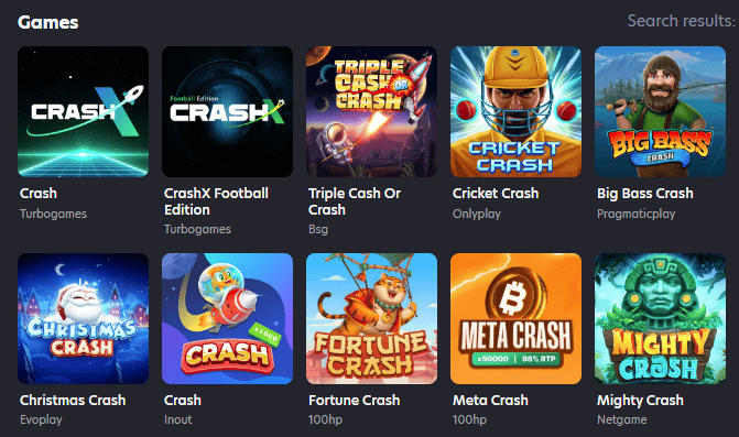 Neospin Crash Games