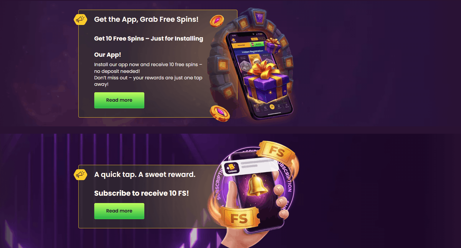Bizzo no deposit free spins bonus
