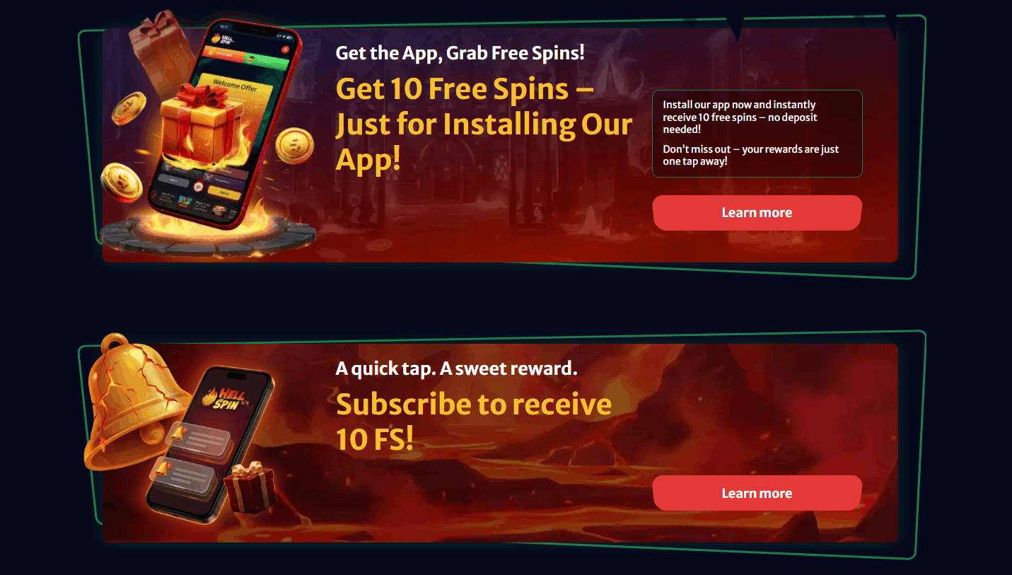HellSpin no deposit promo