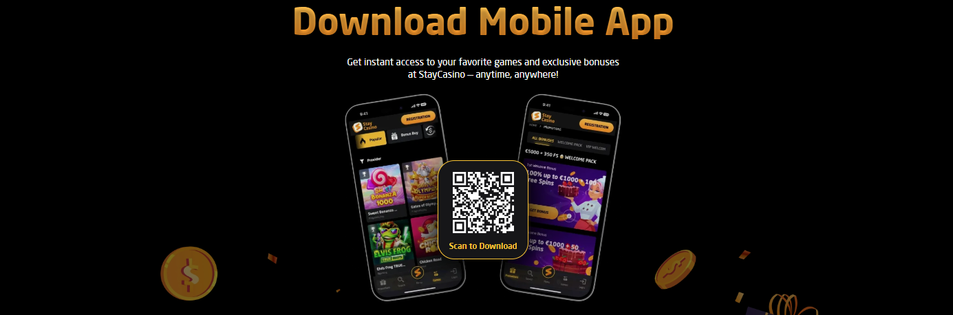 Stay casino no deposit bonus for mobile app