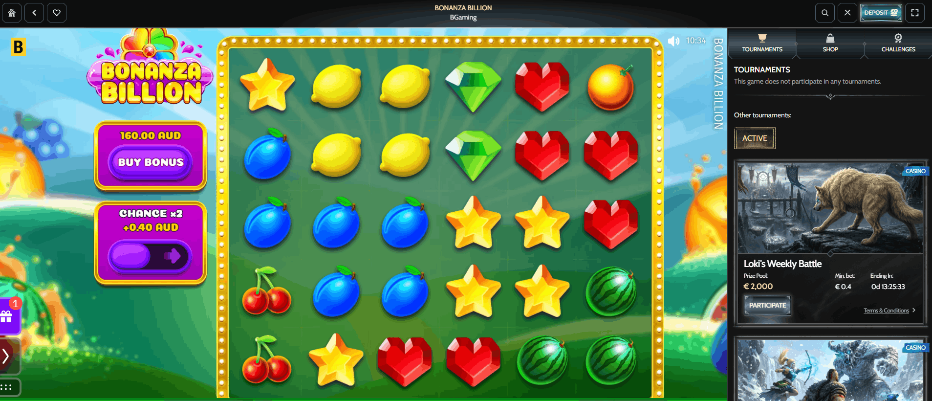 Bonanza Billion pokie game