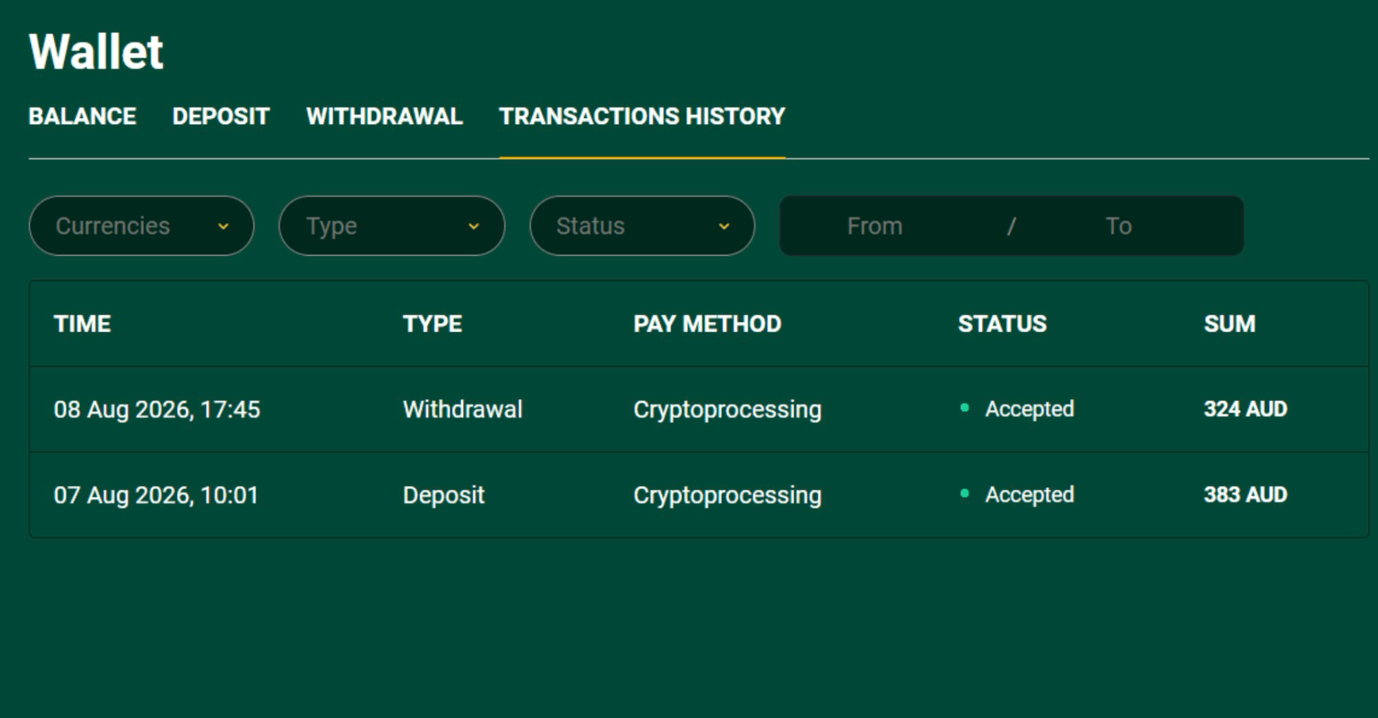 Richard Casino withdrawal proof