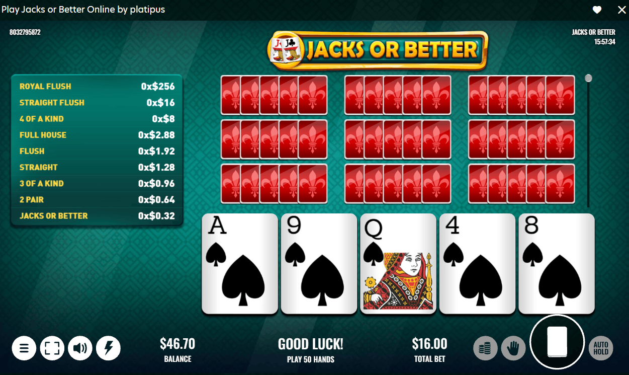 Jacks or Better by Platipus
