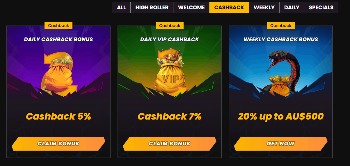 Wild Tokyo three cashback offers